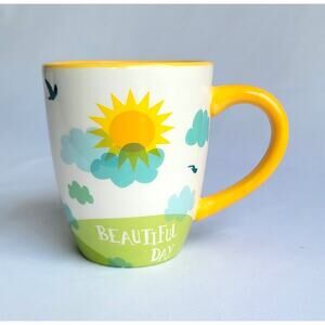 Sonoma Life Style "Beautiful Day" Mug Sun Clouds Sky
